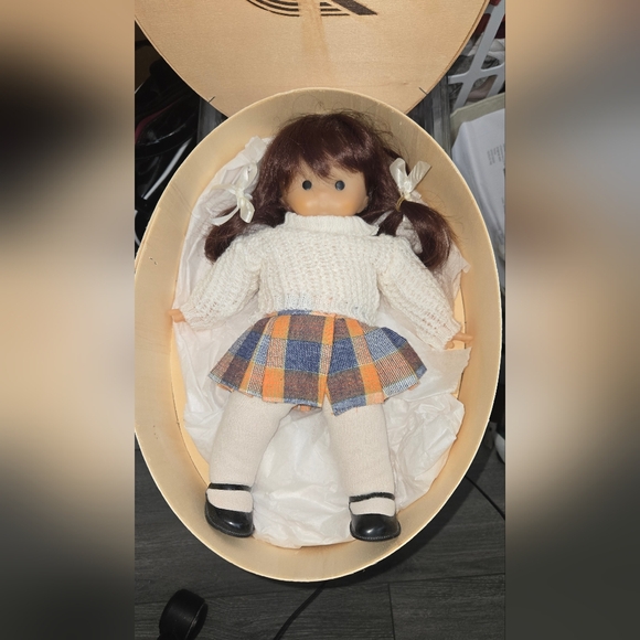 Vintage & Darling 12" CR Club Doll, Made in France, Soft Body, NIB Wooden Box - Picture 1 of 9